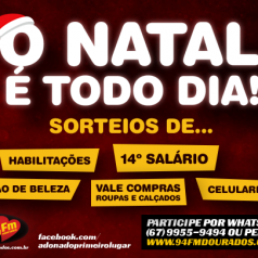 Banner: Promoção Natal Todo Dia na 94 FM