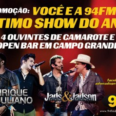 Banner: Promoção, Você e a 94 FM no Ultimo Show do Ano!