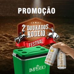 Banner: Dourados Rodeio Festival Térmica de cerveja lotada