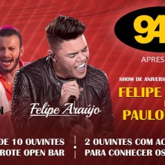 Banner: Promoção Felipe Araújo e você de camarote Open Bar